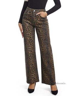 High Waisted Straight Leg Stretch Jeans